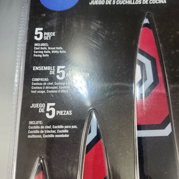 NEW Ohio State Buckeyes 5 Pc Kitchen Knives Set Cutting Board NCAA OSU Football - Picture 7 of 10